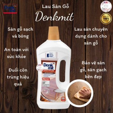 Nước lau sàn gỗ Denkmit 1L - Giữ gỗ sáng bóng, làm sạch sâu, giá chỉ 85.000₫ 2