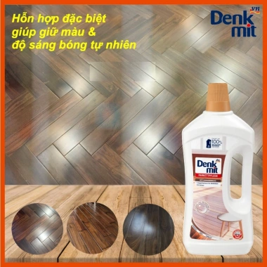 Nước lau sàn gỗ Denkmit nhập khẩu Đức 1 lít - Sạch, bóng, bảo vệ gỗ, giá chỉ 108k 3