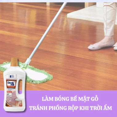 Nước lau sàn gỗ Denkmit nhập khẩu Đức 1 lít - Sạch, sáng bóng, giảm giá 20% còn 125.000₫