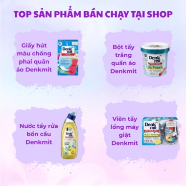 Nước lau sàn gỗ Denkmit nhập khẩu Đức 1 lít - Sạch, sáng bóng, giảm giá 20% còn 125.000₫