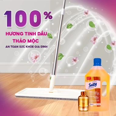 Nước lau sàn gỗ & đồ gỗ SUZY 1L - Hữu cơ, Nhật Bản, giảm còn 49.300₫