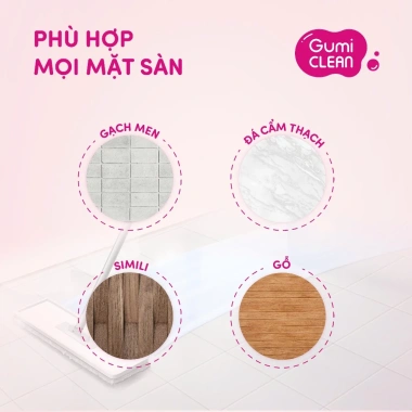 Nước Lau Sàn GUMI CLEAN 1L Hương Lily Quế Lavender Sạch Bong Lưu Hương Lâu