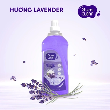 Nước Lau Sàn GUMI CLEAN 1L Hương Lily Quế Lavender Sạch Bong Lưu Hương Lâu