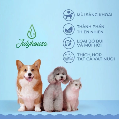 Nước lau sàn JULYHOUSE 1.000ml khử mùi hôi chó mèo, tinh dầu thiên nhiên, hiệu quả, giảm giá 149k 4