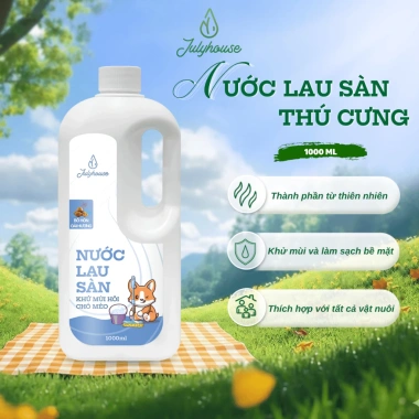 Nước lau sàn khử mùi chó mèo 1.000ml JULYHOUSE – Oải Hương, Vỏ Bưởi, Sả Chanh, chỉ 149.000₫