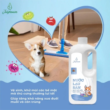 Nước lau sàn khử mùi hôi chó mèo 1.000ml JULYHOUSE YOOSOO - Diệt mùi, sạch, an toàn 4 Nước lau sàn khử mùi hôi chó mèo 1.000ml JULYHOUSE YOOSOO - Diệt mùi, sạch, an toàn 4