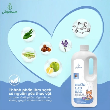 Nước lau sàn khử mùi hôi chó mèo 1.000ml JULYHOUSE YOOSOO - Diệt mùi, sạch, an toàn
