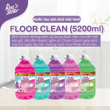 Nước Lau Sàn Kings Stella Khử Mùi 800ml-5.2L Nhập Khẩu Thái Lan, Hương Thơm Lâu, Nhanh Khô, 40.000đ 6