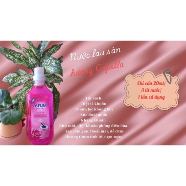 Nước Lau Sàn Lafum 1L hương Thiên Thảo Capella, lau sạch vết bẩn, 34.125 VND
