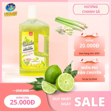 Nước lau sàn lavender hương chanh sả 1L: Thơm mát, khử mùi, lưu hương chỉ 30.000đ 8