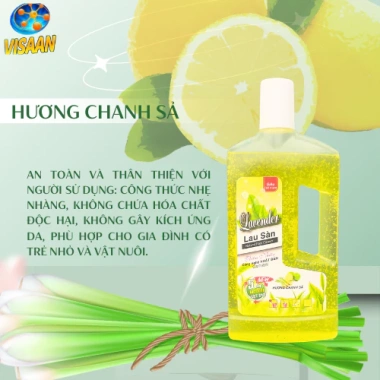 Nước lau sàn lavender hương chanh sả 1L: Thơm mát, khử mùi, lưu hương chỉ 30.000đ 10