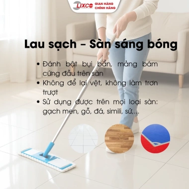 Nước lau sàn Lix 1L sạch thơm mát lạnh, sáng bóng, thơm lâu, đuổi côn trùng - Lixco Việt Nam