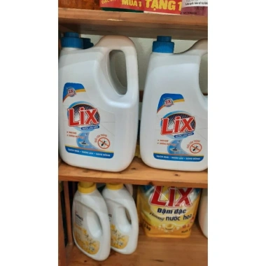 Nước lau sàn LIX 3.6kg - Giảm giá 89.000đ, sạch bóng, khử mùi, tẩy bám bẩn hiệu quả