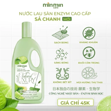 Nước lau sàn Min Min Care công nghệ Nhật Bản 1.000ml hương chanh sả, Giá 39.599 VND, khử bẩn, diệt khuẩn 3 Nước lau sàn Min Min Care công nghệ Nhật Bản 1.000ml hương chanh sả, Giá 39.599 VND, khử bẩn, diệt khuẩn 3