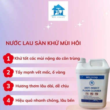 Nước lau sàn MPV CLEAN 5L – Khử mùi hôi, diệt côn trùng, nhập khẩu Anh, chỉ 230k 3