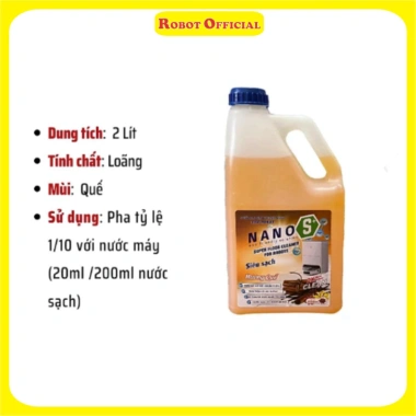Nước Lau Sàn Nano S 2L Cao Cấp - Dành cho Robot Ecovac, Xiaomi, Dreame, iLife - 169.000₫ 8 Nước Lau Sàn Nano S 2L Cao Cấp - Dành cho Robot Ecovac, Xiaomi, Dreame, iLife - 169.000₫ 8