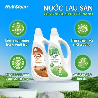 Nước Lau Sàn Nhà NuS Clean 1.000ml Hương Nhài Thơm Lâu, Khử Khuẩn An Toàn 67.500đ 2