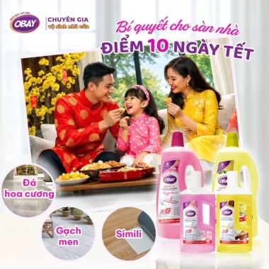 Nước Lau Sàn Obay Đậm 1L – Không Bám Dính, Đuổi Muỗi Côn Trùng, Hương Thiên Nhiên 26.999 VND