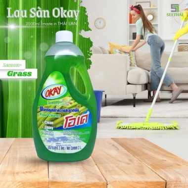 Nước lau sàn Okay Thái Lan 2L - Sạch bóng, diệt khuẩn, không mùi, giá 88.999₫ 3