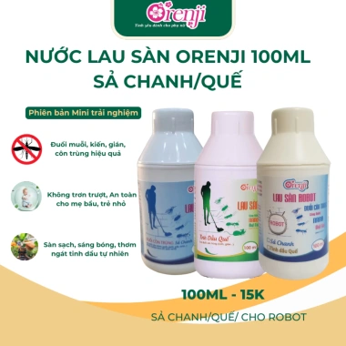 Nước lau sàn ORENJI 100ml diệt khuẩn, đuổi côn trùng - Hàng dùng thử giá 10.000₫