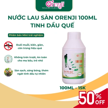 Nước lau sàn ORENJI 100ml diệt khuẩn, đuổi côn trùng - Hàng dùng thử giá 10.000₫