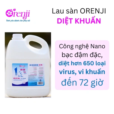 Nước lau sàn Orenji hương sả chanh, quế - Đuổi côn trùng, không hoá chất, sạch nhanh, không trơn, thơm mát, giá 200.000đ