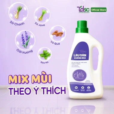 Nước lau sàn organic đuổi muỗi không mùi 1.000ml làm sạch vết ố, dầu mỡ, 64.900đ