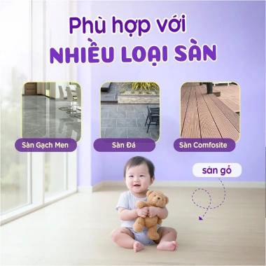 Nước lau sàn organic đuổi muỗi không mùi 1.000ml làm sạch vết ố, dầu mỡ, 64.900đ