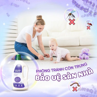 Nước lau sàn organic đuổi muỗi không mùi 1.000ml làm sạch vết ố, dầu mỡ, 64.900đ