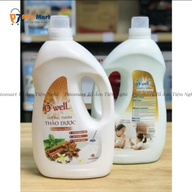 Nước Lau Sàn O'WELL Thảo Dược Hương Quế 2.7L - Giá 129k, khử mùi, sạch an toàn