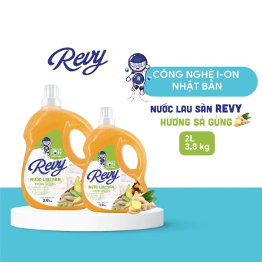 Nước Lau Sàn ReVy Diệt Khuẩn 99,9% Ion Hương Gừng Xả - Sạch Sâu, Giá 52.000₫