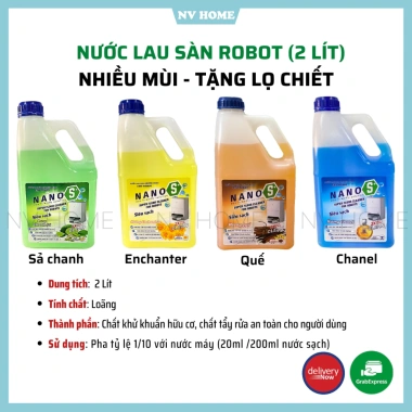 Nước lau sàn Robot cho mọi robot hút bụi & máy lau cầm tay – Giá 65.000đ Nước lau sàn Robot cho mọi robot hút bụi & máy lau cầm tay – Giá 65.000đ