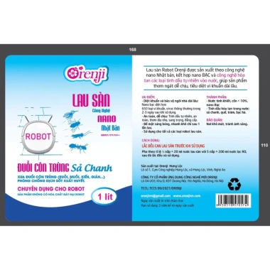 Nước lau sàn robot Orenji hữu cơ - Phù hợp mọi robot hút bụi, giá chỉ 39.000 VND 3