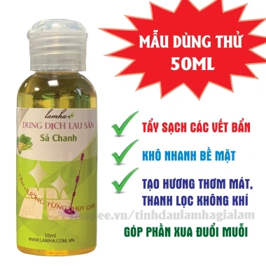 Nước lau sàn Sả Chanh Lam Hà 50ml - Giá dùng thử 15.000 VND, giảm còn 18.450 VND