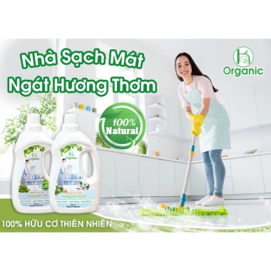 Nước lau sàn sả chanh xua đuổi ruồi muỗi, hương bạc hà hữu cơ - Giá 69.000, tặng quà khi mua 2 can