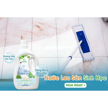 Nước lau sàn sả chanh xua đuổi ruồi muỗi, hương bạc hà hữu cơ - Giá 69.000, tặng quà khi mua 2 can