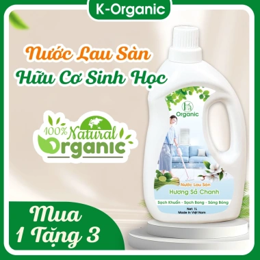 Nước lau sàn sả chanh xua đuổi ruồi muỗi, hương bạc hà hữu cơ - Giá 69.000, tặng quà khi mua 2 can