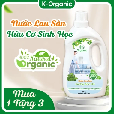 Nước lau sàn sả chanh xua đuổi ruồi muỗi, hương bạc hà hữu cơ - Giá 69.000, tặng quà khi mua 2 can