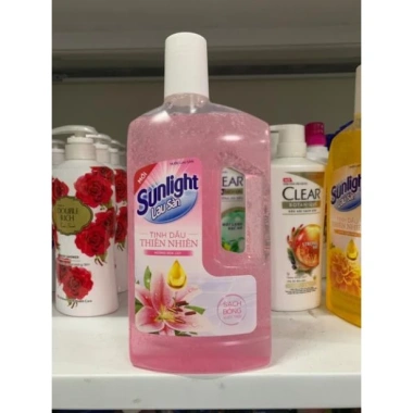 Nước lau sàn Sunlight 1kg 2 màu - Giá ưu đãi 46.300₫, sạch bề mặt nhanh chóng