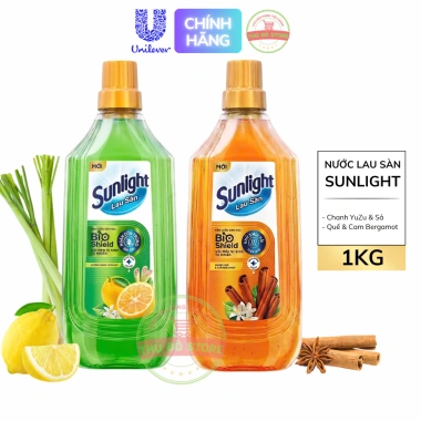 Nước Lau Sàn Sunlight BIOSHIELD 1KG Ngăn Côn Trùng Chanh Sả Cam Quế Giá 47.000đ