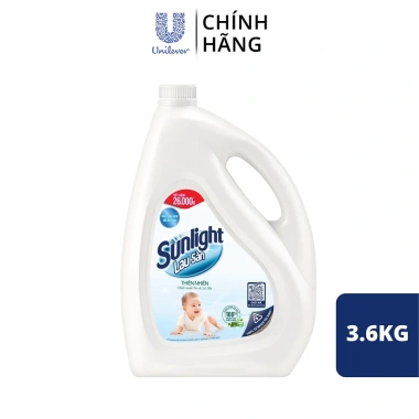 Nước Lau Sàn Sunlight Thiên Nhiên 3.6kg – Chanh Sả, Quế Cam, Tre Lô Hội – 106.000₫