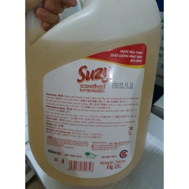 Nước lau sàn SUZY 4L sạch khuẩn, khô nhanh, an toàn, có cơ, chất lượng Nhật Bản, giá ưu đãi 98.600₫ 3 Nước lau sàn SUZY 4L sạch khuẩn, khô nhanh, an toàn, có cơ, chất lượng Nhật Bản, giá ưu đãi 98.600₫ 3