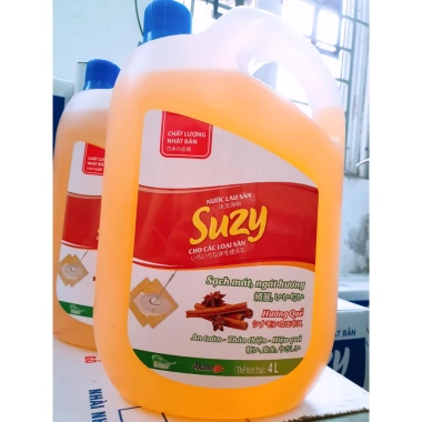 Nước lau sàn SUZY 4L sạch khuẩn, khô nhanh, an toàn, có cơ, chất lượng Nhật Bản, giá ưu đãi 98.600₫ 5 Nước lau sàn SUZY 4L sạch khuẩn, khô nhanh, an toàn, có cơ, chất lượng Nhật Bản, giá ưu đãi 98.600₫ 5