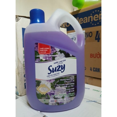 Nước lau sàn SUZY 4L sạch khuẩn, khô nhanh, an toàn, có cơ, chất lượng Nhật Bản, giá ưu đãi 98.600₫