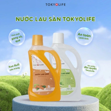 Nước lau sàn thiên nhiên TOKYOLIFE 950ml - An toàn lành tính, hương quế gừng sả, giảm còn 39.000₫