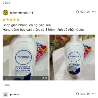 Nước lau sàn Tineco 1L - Máy hút bụi lau sàn - Hương thơm nhẹ, Giá rẻ 399.000đ 4