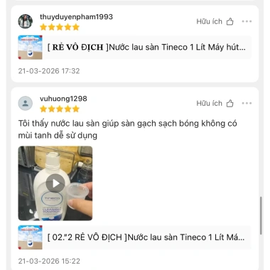 Nước lau sàn Tineco 1L - Máy hút bụi lau sàn - Hương thơm nhẹ, Giá rẻ 399.000đ 5