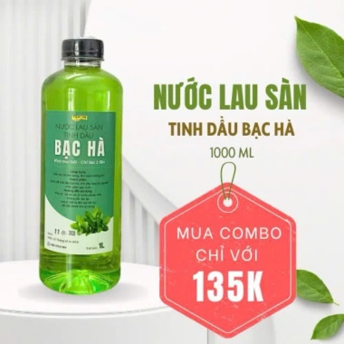 Nước lau sàn tinh dầu bạc hà hữu cơ 1.000ml – Sạch khuẩn, thơm mát, giá ưu đãi Tiệm Ông Nhà Tui