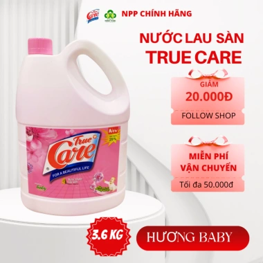 Nước lau sàn True Care 3.6kg - Sàn sạch, hương thơm ngát, giá chỉ 99.000₫ Nước lau sàn True Care 3.6kg - Sàn sạch, hương thơm ngát, giá chỉ 99.000₫