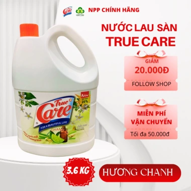 Nước lau sàn True Care 3.6kg - Sàn sạch, hương thơm ngát, giá chỉ 99.000₫